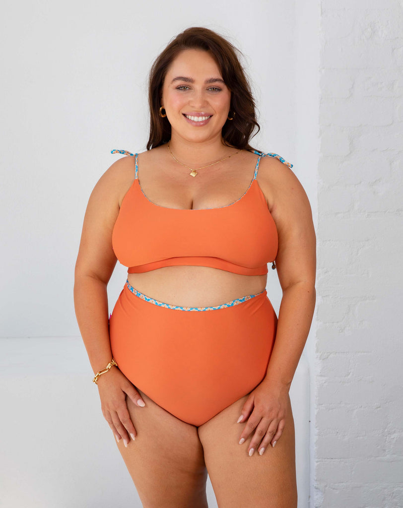 Evolve Crop Bikini Top, Reversible Multi-way Swimsuit Top - B&B Swim Australia